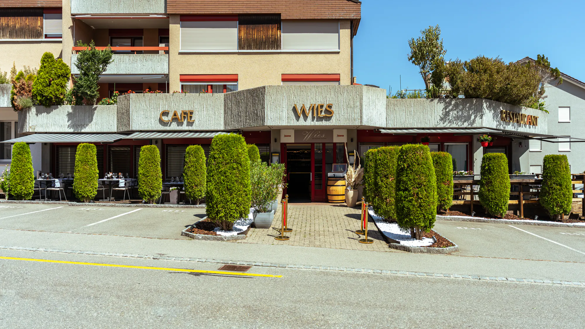 Aussenansicht des Restaurant-Pizzeria Wies in Bütschwil